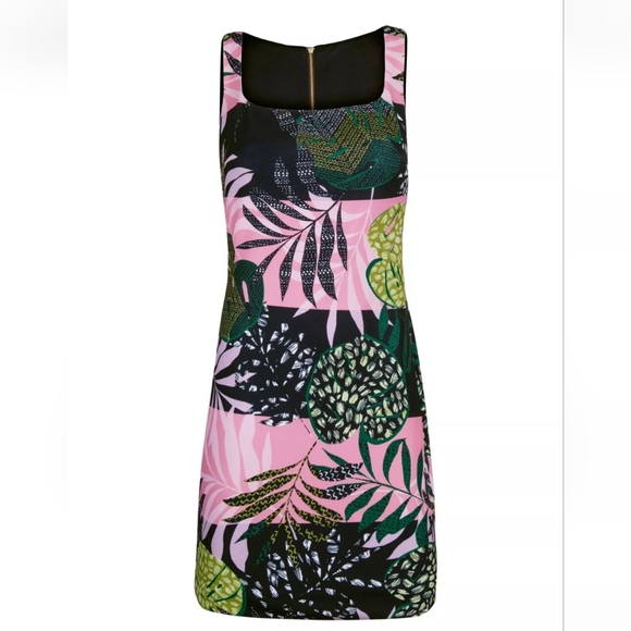 Christian Siriano Dresses & Skirts - Christian Siriano Womens Black Lined Sleeveless Square Neck Mini Sheath Dress XS
